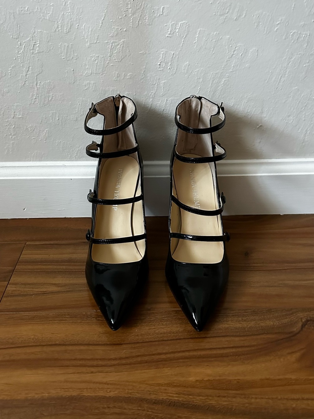 Ivanka Trump Black Patent Dritz Heels